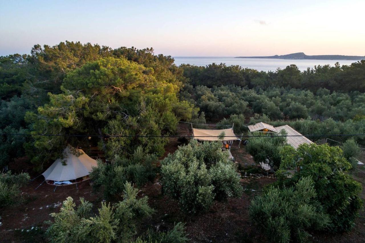 Glamping At A Lovely Tent In Skiaxtro- Marathopoli Villa Exterior foto